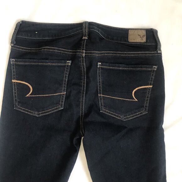 American Eagle Jegging Skinny Stretch Whisker Dark Wash 2 2R (28x29) AE AEO MINT - Picture 6 of 11